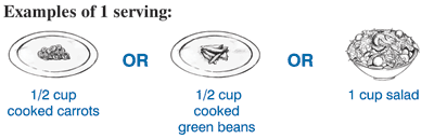 1 vegetable serving