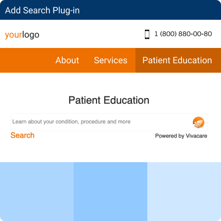 Patient Education Search Function
