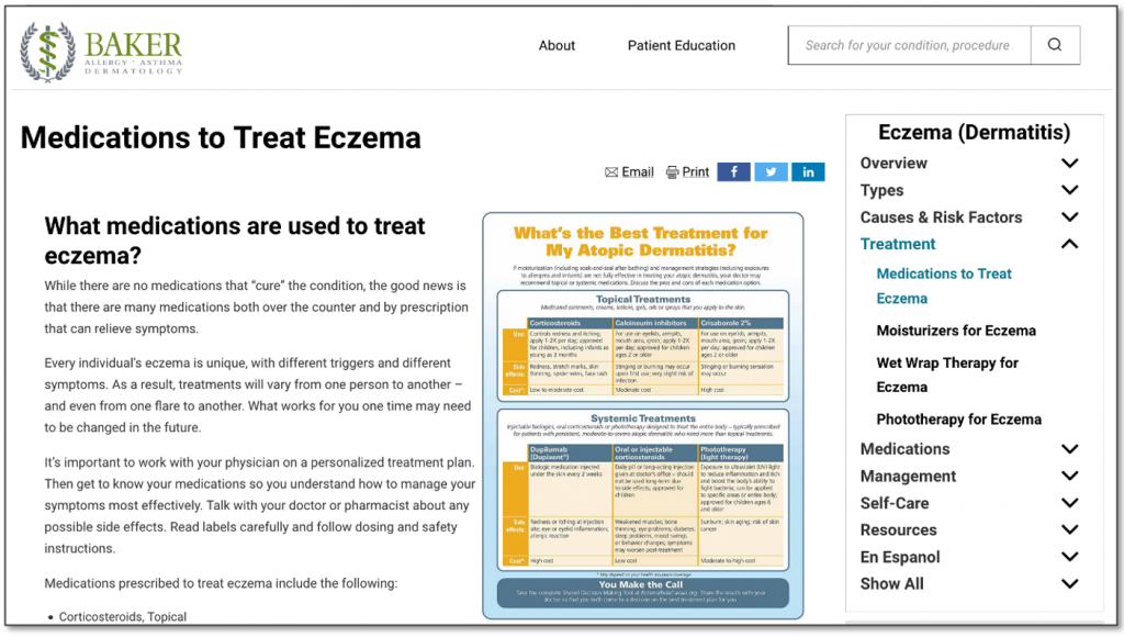Eczema Patient Education Resources from Allergy & Asthma Network Vivacare
