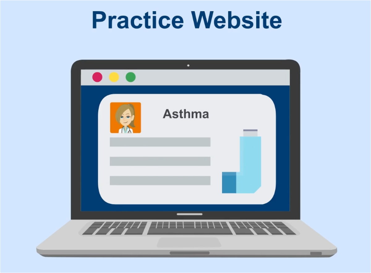 Patient education on website